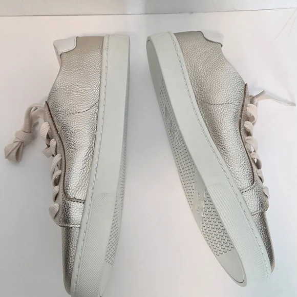 Soludos Ibiza Classic Leather Sneaker Platinum, Women's Sizes 10 New Without Box - Picture 9 of 16